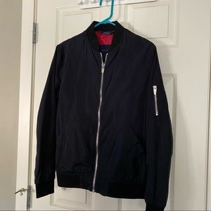Zara Navy Bomber Jacket